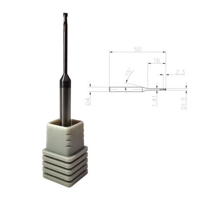 55HRC 2 Flute 30 Helix Solid Carbide Endmill For Hard Steel