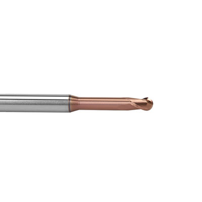 Precision Deep Groove HRC60 Long Neck Endmills For Milling Metal