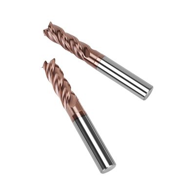 4 Flute 38 Spiral Angle Tungsten Carbide Flat Endmills for Steel