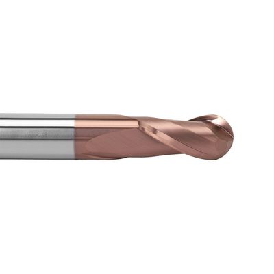 HRC60 Tungsten Carbide Ball Nose End Mills For Stainless Steel