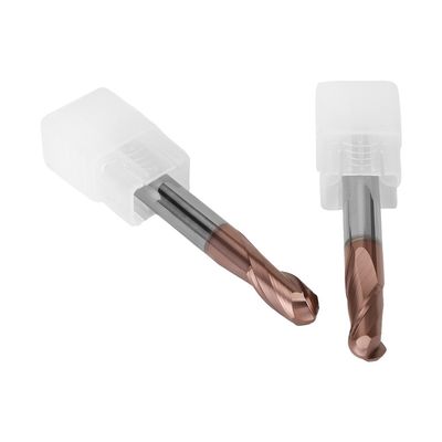 HRC60 Tungsten Carbide Ball Nose End Mills For Stainless Steel