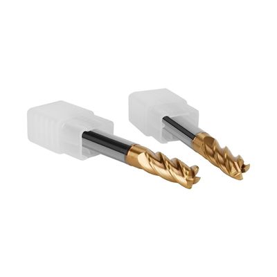 Cemented Carbide 38 Spiral Angle 4 Flute Corner Radius End Mills