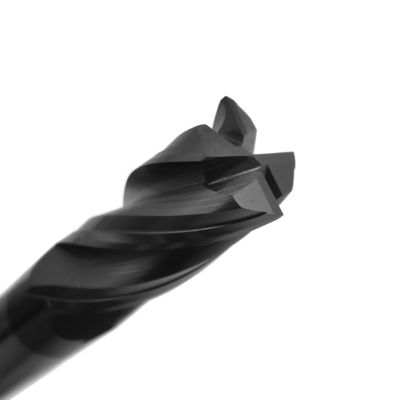 65HRC 4 Flutes Tungsten Carbide End Mill For Hard Steel