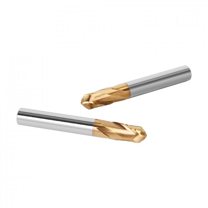 Solid Carbide 4 Flute 30 Degree Spiral Angle Ball Nose End Mills