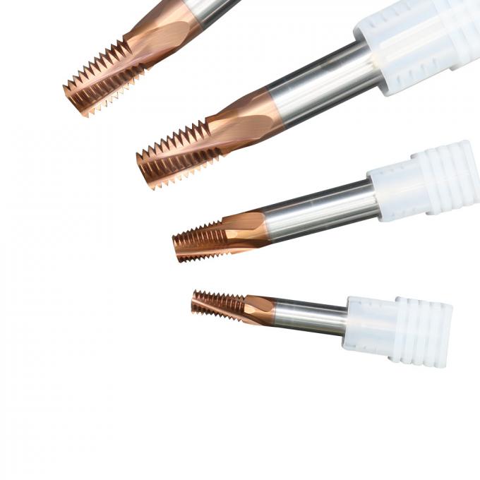 Поток Endmills конусности карбида вольфрама NPT Nptf для продевать нитку CNC 1